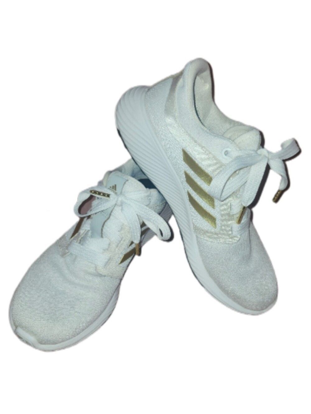 Adidas Edge Lux 3 White W Rose Gold & Black Accents, 8.5